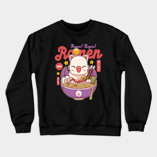 Moogle Kupo Ramen Crewneck Sweatshirt by Lagelantee